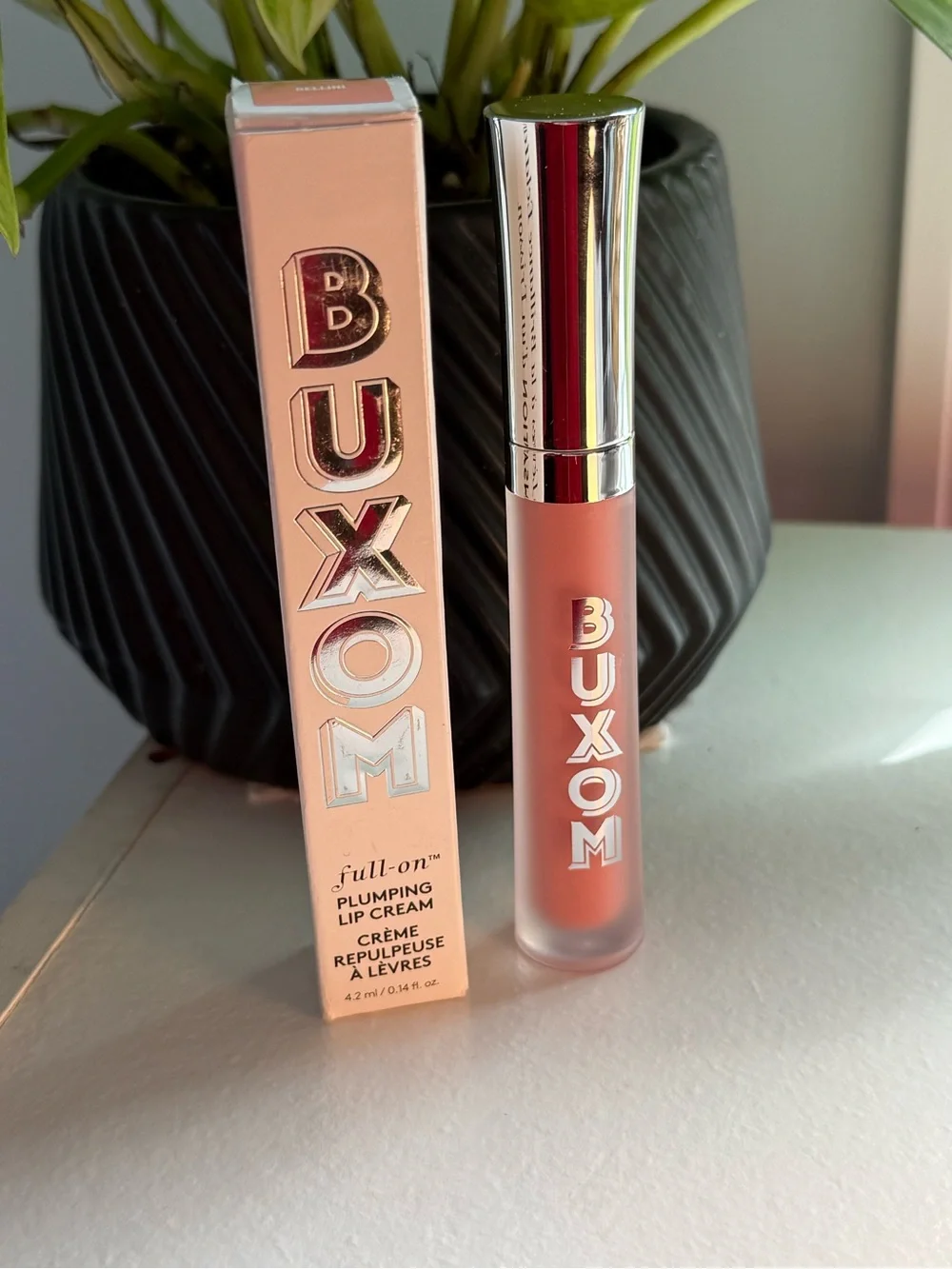 BUXOM Full-On Plumping Lip Cream Bellini Peach 0.14 oz NEW in Box Gloss